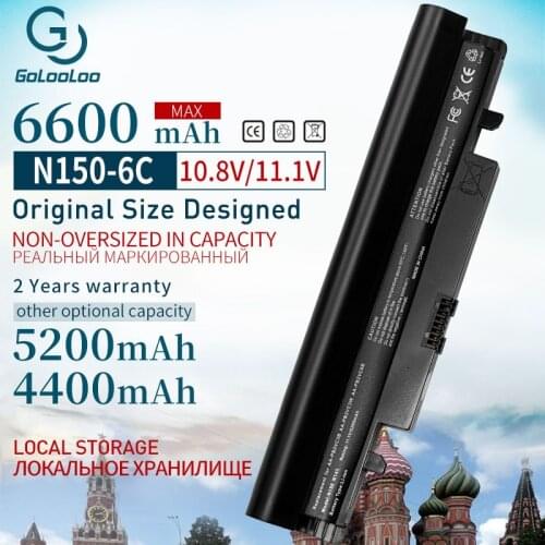Golooloo 11.1v Laptop Black Battery for Samsung AA-PB2VC3B AA-PB2VC6B AA-PL2VC6W N100 N150 N150P N250 N143 N143P N145