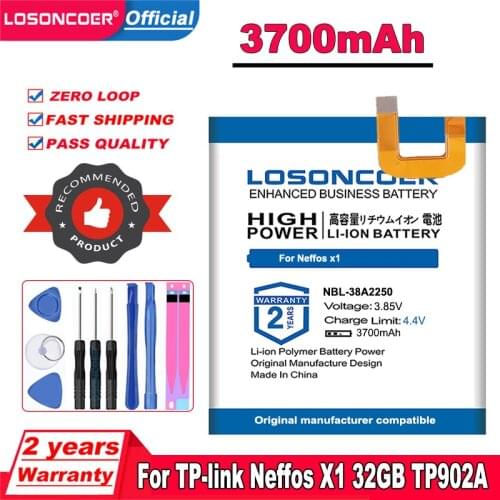 LOSONCOER 3700mAh NBL-38A2250 Battery for TP-link Neffos x1 32GB,TP902A TP902C