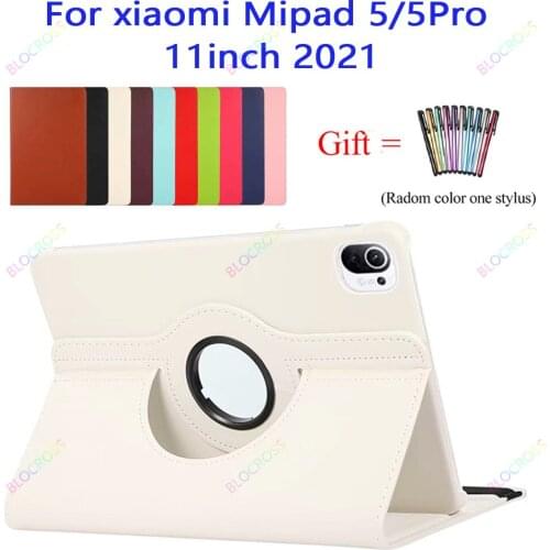 New Case for Xiaomi Mipad 5 11"(2021) PU Leather Case 360 Degree Rotating Stand Smart Cover with Auto Sleep Wake for Mipad 5pro