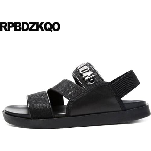 Black Men Gladiator Sandals Summer Waterproof Luxury Mesh Casual High Quality 2018 Italian Designer Sneakers Roman Water Shoes