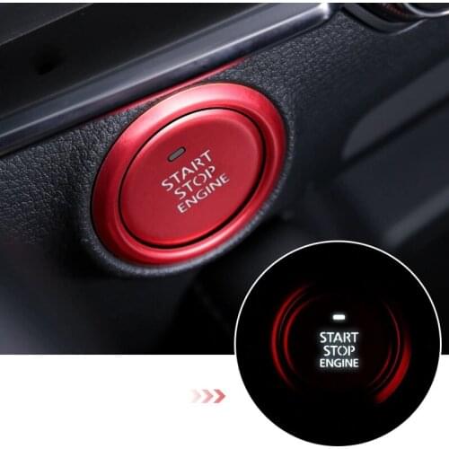For Mazda CX-30 2020 Start Engine Button Cover Parking Key Accessory Switch One Key Start Aluminum Alloy Decoration Accessories