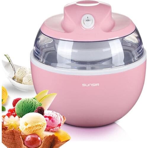 Home DIY Ice cream Machine Mini Fully Automatic Self-made Soft serve ice cream machine 0.6L kids Fruit Ice Cream Maker machine