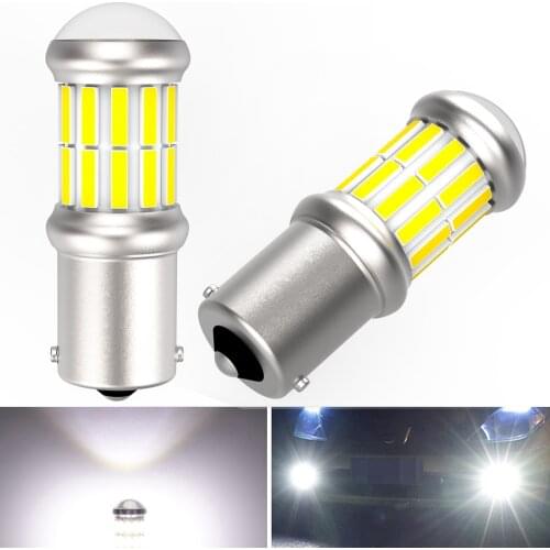 2x BA15S P21W 1156 Canbus Bulb Car LED Auto Reverse Light For VW Passat B5 B6 B7 Golf 4 Golf 7 Audi A4 B6 B7 B8 A3 8P 8V A6 C6