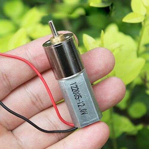 Micro 16mm Reduction Gear Motor DC 6V 7.4V 12V 16RPM-32RPM Slow Speed High Torque All Metal Gearbox Engine For Smart Robot