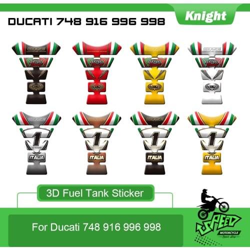 Motorcycle non-slip fuel tank sticker 3D decorative fuel tank decal fish bone protection decal for Ducati 748 916 996 998