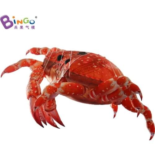 Vivid 3x2.5x0.5 meters inflatable crab with led lighting for decoration / ocean theme hanging inflated crab balloons - toys