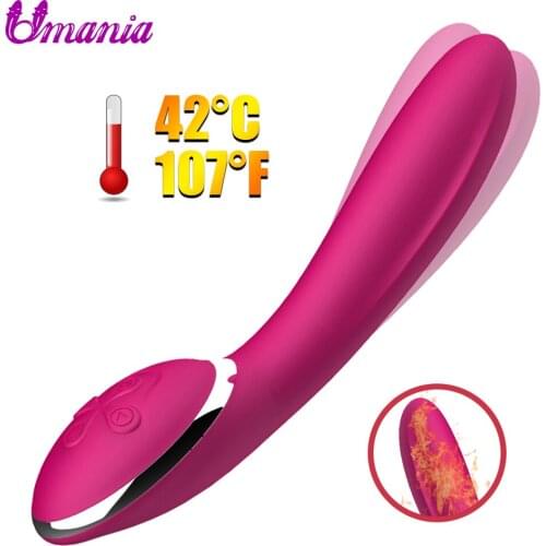 Heating In-depth G Spot Vibrator Sex Toys For Woman, Waterproof USB Rechargeable Vibrating Clitoris Stimulator, Adult Sextoys