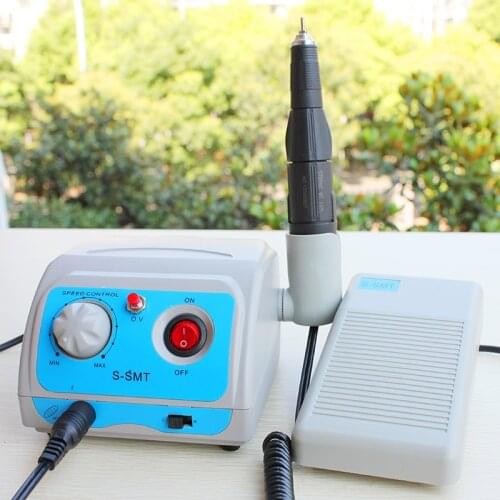 220V/110V New S-SMT Micromotor Strong WT 102L Brush Electric Handpiece for Dental Lab, Jewellery, Hobby, Nail Pedicure Manicure
