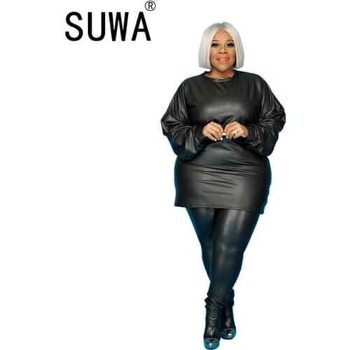 Solid Color Two Piece Set Women Casual Outfits Long Sleeve Pullover Top And High Waist Skinny Pencil Pants Casual Home Wear