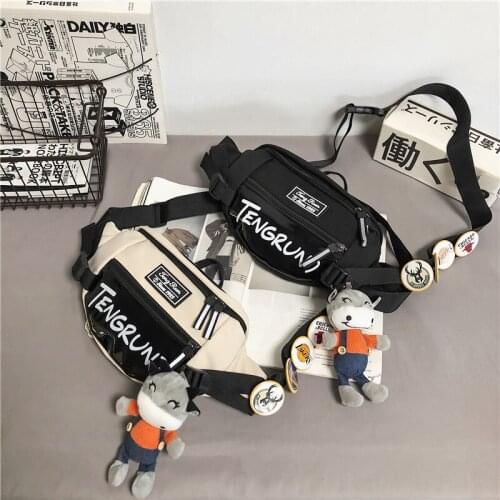 Original Uoct.all Chest Bag Couple Ins Cool Casual Sports Waist Bag New Chest Bag Student Pendant Messenger Bag