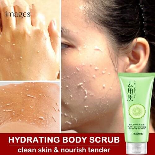 IMAGES Facial Exfoliating Lotion Scrub Deep Clean Acne Remove Dead Skin Pore Scrub Wash Facial Clean Oil Control Face Care