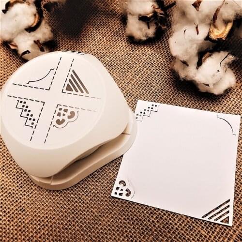 ALI Paper Art 4-in-1 styling puncher, label rounder, bookmark corner decorator, DIY wedding card puncher diary scrapbook tool