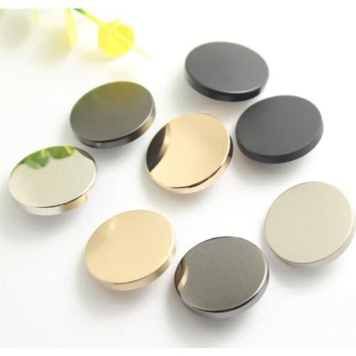 100 PCS Flat Metal Buttons High-Quality Clothes Accessories Coats Shirts Mirror Buttons For Clothing Anti-Cutting