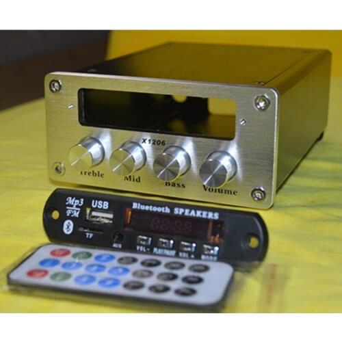 KYYSLB 120*60*170MM X1206 All Aluminum Mini Preamp Amplifier Chassis Box House DIY Enclosure with Feet Amplifier Case Shell