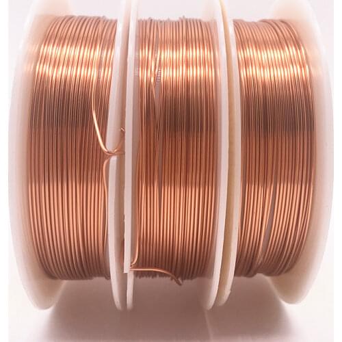 Wholesale 0.2/0.3/0.4/0.5/0.6/0.7/0.8/1.0 mm Brass Copper Wires Beading Wire For Jewelry Making Copper colors