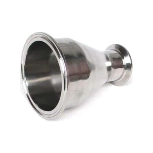 1pcs 63mm to 102mm 63-102mm 2.5" To 4" 304 316 Stainless Steel 304SS 316SS Sanitary Tri Clamp Ferrule Welding Style Reducer