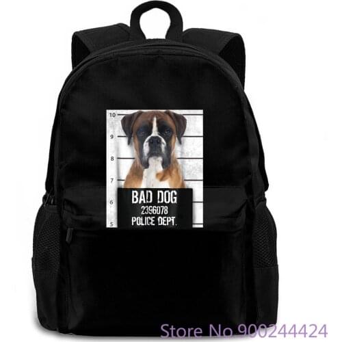 Dog , Puppy Mug Shot, Bad Doggy Kawaii Print Cheap Wholesale Interesting Pictures women men backpack laptop travel school