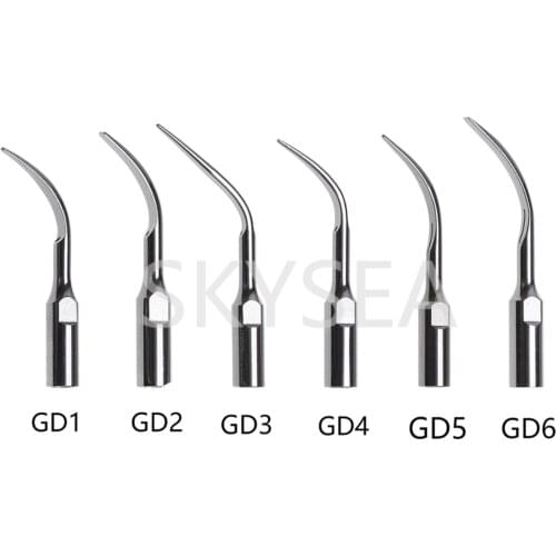 5Pcs Dental Ultrasonic Scaler Tips Fit DTE SATELEC GD1-GD6 Stainless Steel SKYSEA CE Certified