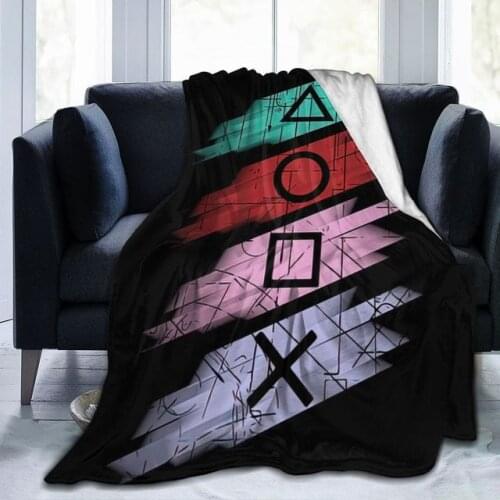 Super Cool Gamer Handle Super Soft Blanket Plaid Puzzle Sublimation Cartoon Game Bedding Flannel Childrens Adult Bedroom Decor
