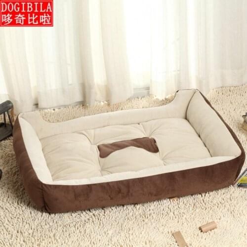 Warm dog s Kennel cat s Kennel Teddy s golden dog bed small medium and large dog s mat pets