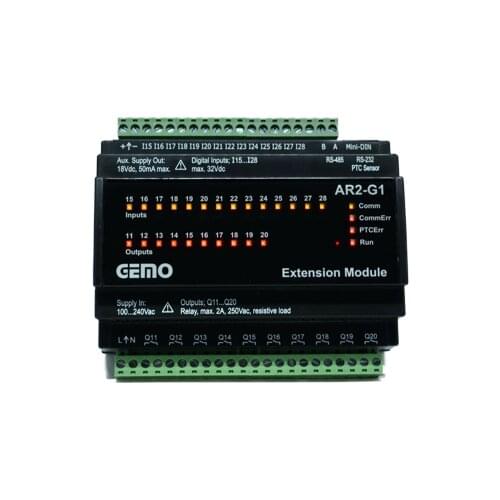 AR2-G1-230VAC-14D Gemo Rail Mount Extension Module for AR2 Power Supply: 100...240VAC