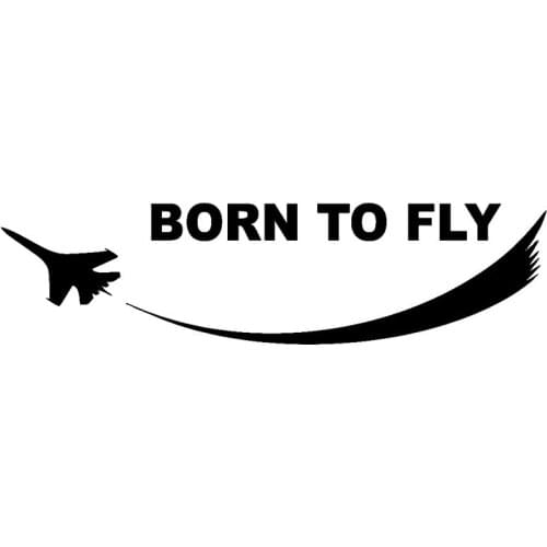 BORN TO FLY The Plane Explore Clouds Machine Vinyl Car Sticker Ingenious Decal Pattern Good Quality Waterproof Sun Protection