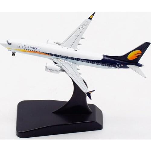 1:400 Scale B737-8MAX VT-JXA JET Airways airlines Planes Model Airplanes Alloy Aircraft Plane collectible model collection