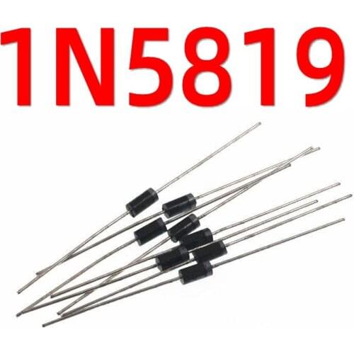 100pcs/lot 1N5819 Schottky Diode DO-41 1A 40V