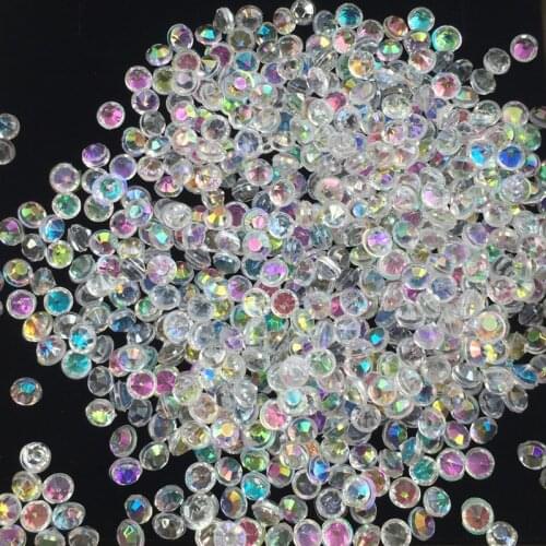 200pcs Crystal Flat Back Water Drill Horse Eye Acrylic Handmade Art Crafts Sewing Wedding DIY Decorative Accessories