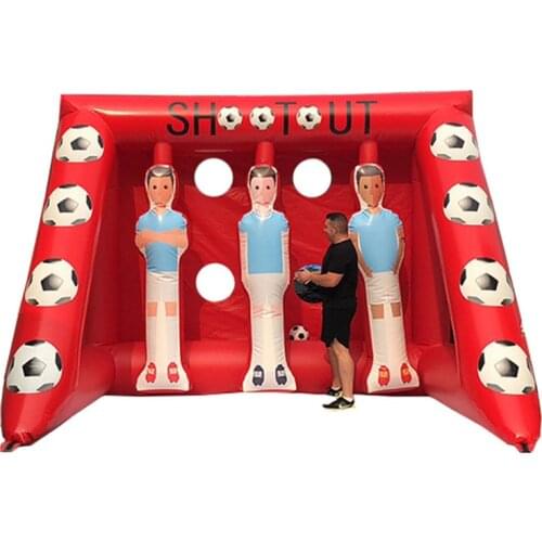 3m PVC Inflatable Football Soccer Shooting Goal Stand Outdoor Beach Park Sports Toss Shot Kick Games for Kids Adults