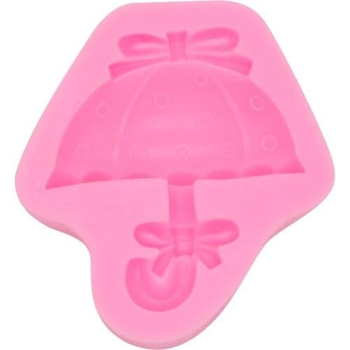3D Silicone Mold Beautiful Umbrella Shape Cake Mold Tools For Cake Decorating
