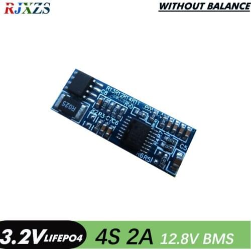 4S 2A lifepo4 12.8V 18650 BMS PCM battery protection board bms pcm for lifepo4 battery cell pack