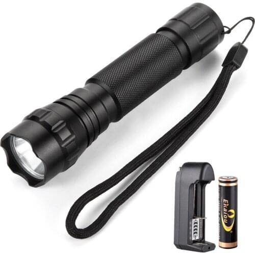 501B XML U2/XML T6 LED Flashlight Torch light 1000 Lm 5-Mode Camping flashlight +18650 4000MAH Battery+Charger
