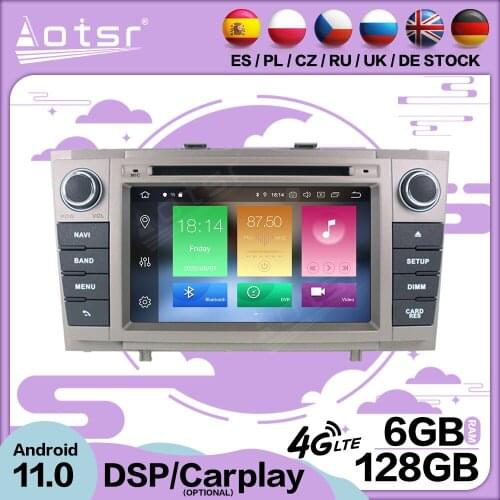 6+128G Carplay Android 11 For Toyota Avensis T27 2009-2015 Car Multimedia GPS Video Player Radio Receiver Audio Stereo Head Unit