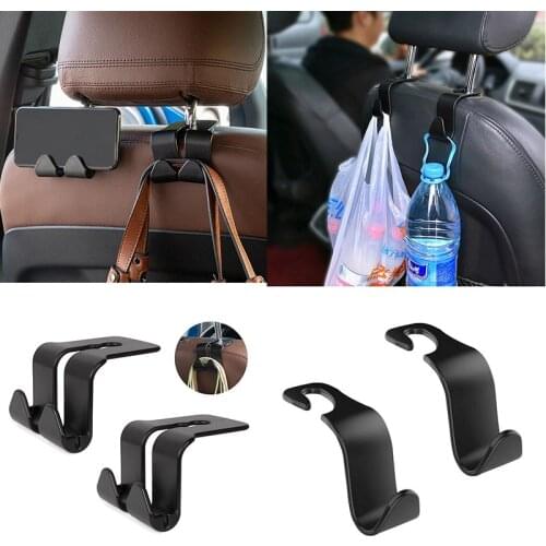 Car seat back hook Portable car headrest hook Universal car seat hook hanger Fastener Clip Car Accessories for Bag Purse Cloth
