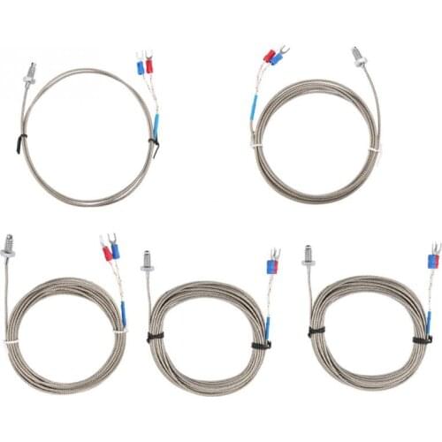 1-5M Length M6 BSW Screw Thread Temperature Measuring Probe K Type Thermocouple Cable 1-5M