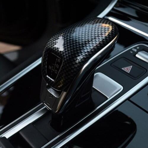 For Porsche Panamera 2017-2018 1PC ABS Chrome Car Gear Shift Knob Panel Frame Cover Trim Cover Trim Molding Car Styling