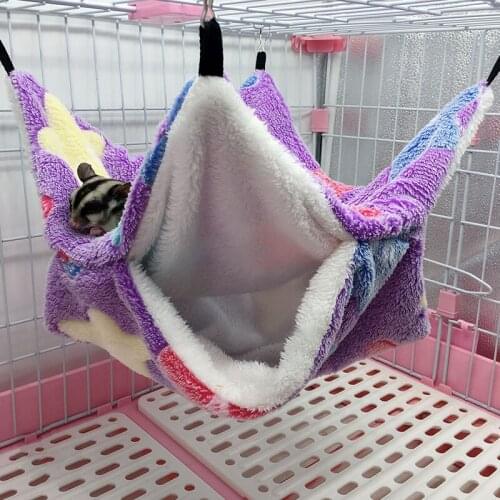 Hammock Hanging Cage Warm Pet Cage Hamster Hammock Nest Toys Small Animal Sleeping Bed House