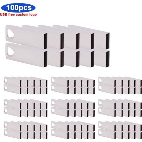100pcs/lot USB Flash Drive 4GB/8GB/16GB/32GB/64GB Pen Drive Pendrive USB 2.0 Flash Drive Memory stick USB disk free custom logo