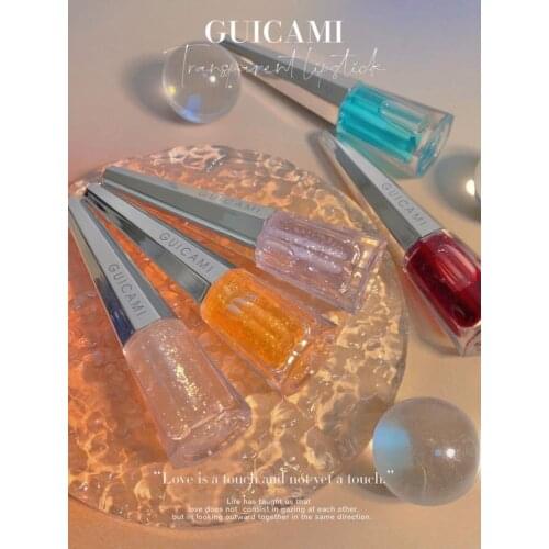 GUICAMI Mirror Water Gloss Lip Glaze Longlasting Transparent Glass Lip Gloss Lip Oil Lovely Lipstick Moisturize Lip Makeup TSLM2