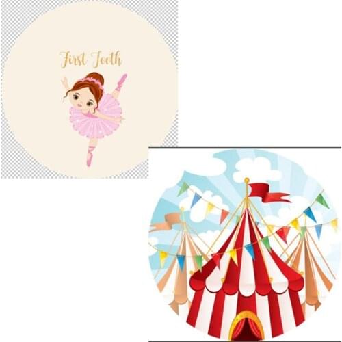 Customize 200cm round covers elastic fabric