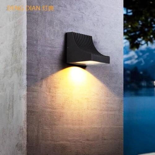 IP65 Led waterproof wall lamp Outdoor garden wall light aluminum up down porch lights for Balcony Hallway Aisle Front door 12W