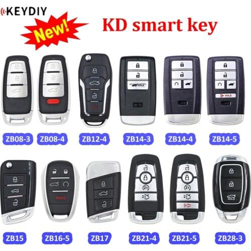 KEYDIY KD Smart remote key ZB08-3 ZB08-4 ZB14-4 ZB14-5 ZB12-4 ZB15 ZB16-5 ZB17 ZB21-4 ZB21-5 ZB16 ZB28-3 for KD-X2 key generator