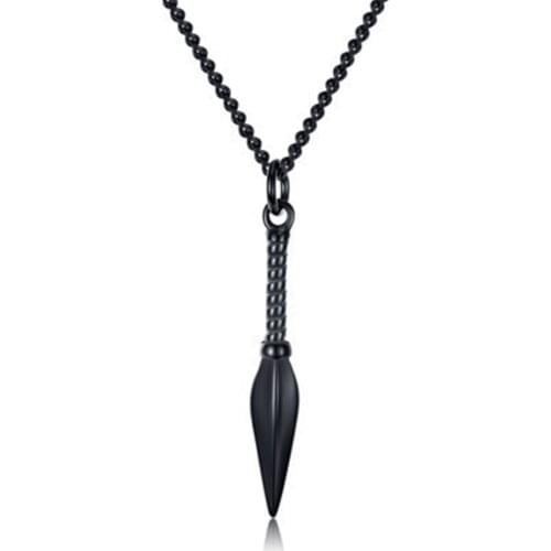 Fashion Hot Selling Spearhead Necklace Mens Personality Cool Spearhead Necklace Womens Jewelry 3 Colors Available