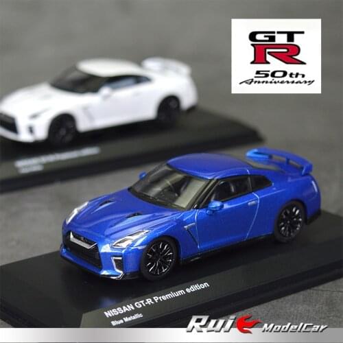 KYOSHO 1:64 Nissan GT-R 50th anniversary edition Diecast Collection of Die-casting Simulation Alloy Model Children Toys