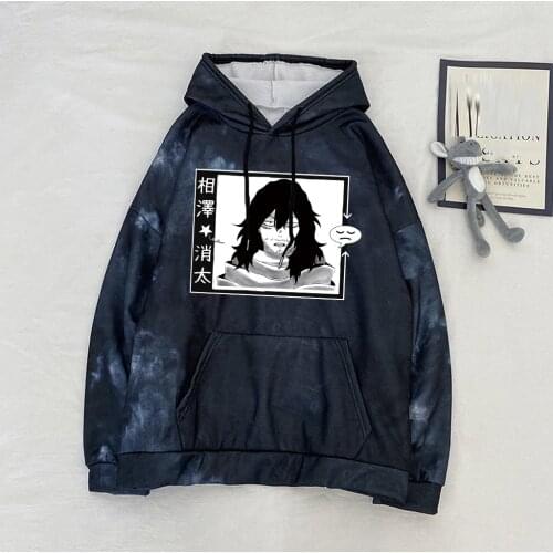 My Hero Academia Shoto Aizawa Mens Hoodies Men Funny Sweatshirt Tie-dye Hoodie Pullover Male