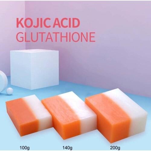 Dark Black Skin Lightening Soap Kojic Acid Glutathione Whitening Soap Brighten Face Body Skin Bleaching Soap