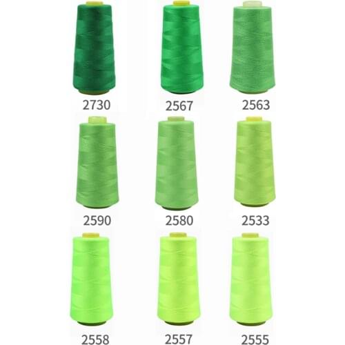 402 Sewing Machine Thread Household Hand-Stitched Polyester Needle Thread The Same Color Pagoda Thread 9 Pcs