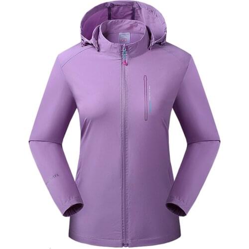 Hiking Jacket Waterproof Quick Dry Camping Hunting Clothes Sun-Protective Outdoor Sports Coats Anti UV Windbreaker Unisex X610D