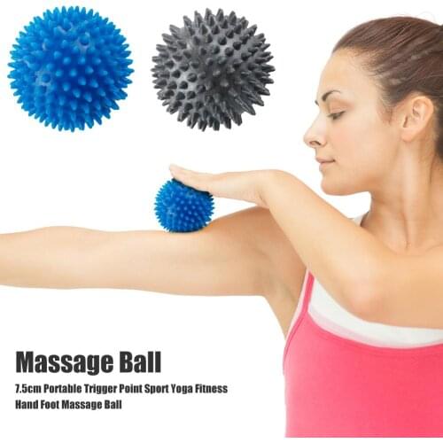 PVC Hand Massage Ball Yoga Ball Muscle Relax Fascia Ball Foot Sole Arm Massage Ball Portable Physiotherapy Ball Reduce Stress